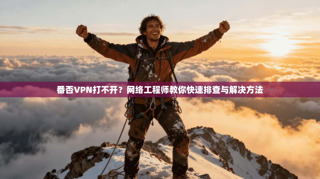番否VPN打不开？网络工程师教你快速排查与解决方法