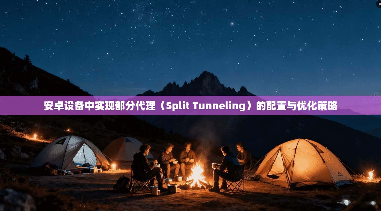 安卓设备中实现部分代理（Split Tunneling）的配置与优化策略
