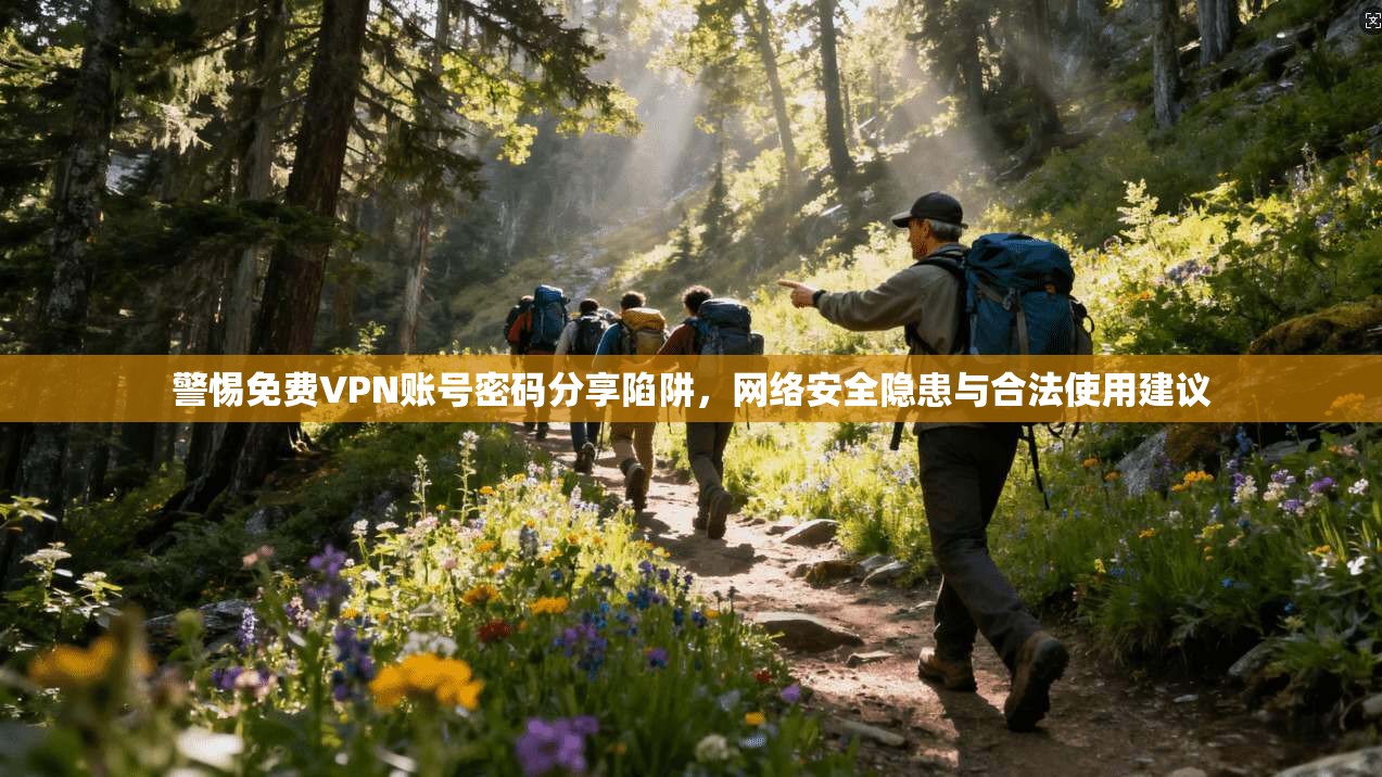 警惕免费VPN账号密码分享陷阱，网络安全隐患与合法使用建议