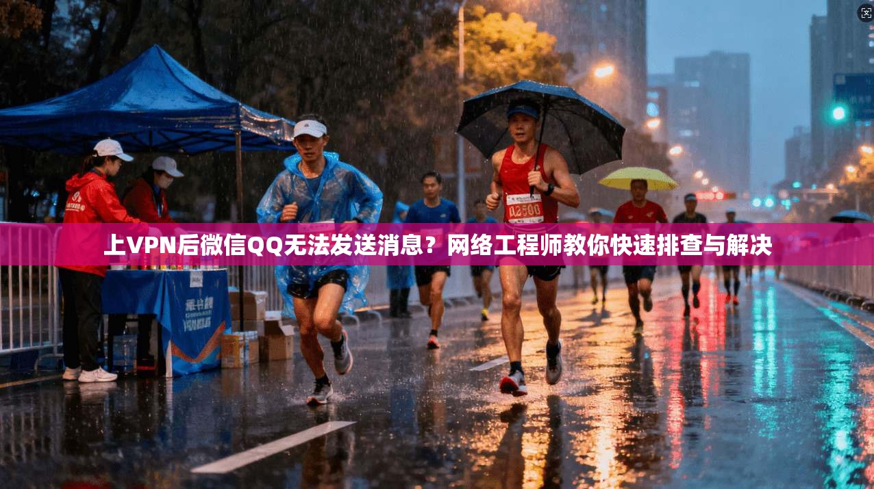 上VPN后微信QQ无法发送消息?网络工程师教你快速排查与解决 上VPN后微信QQ无法发送消息?网络工程师教你快速排查与解决