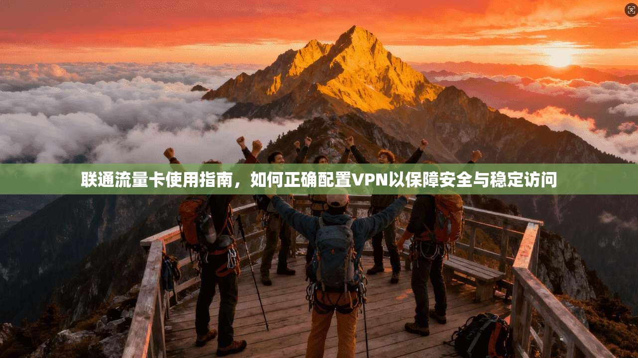联通流量卡使用指南，如何正确配置VPN以保障安全与稳定访问